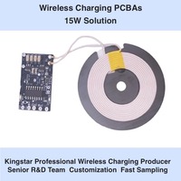 Placa Transmisora Inalámbrica Personalizada de 15W con Estándar Qi para Cargador de Coche y Banco de Energía, Fabricante OEM