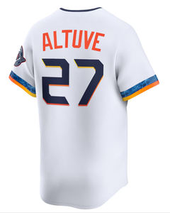 2025 nuevos hombres 27 <span class=keywords><strong>Jose</strong></span> Altuve 44 Yordan <span class=keywords><strong>Alvarez</strong></span> 3 Jeremy Pena cosido bordado blanco béisbol Jersey camisetas - Product Image 5