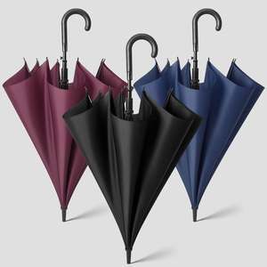 23-inch kinh doanh ô với biểu tượng tùy chỉnh FZ thẳng Rod & cong xử lý 8 xương sườn pongee chất liệu cho quảng cáo cho du lịch - Product Image 2