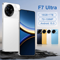 Nuevo Teléfono Celular Inteligente Android 15 Ultra 5G F7 con Batería de 7800 mAh, Pantalla de Resolución 2K, Almacenamiento de 16 GB + 1 TB, Venta al por Mayor