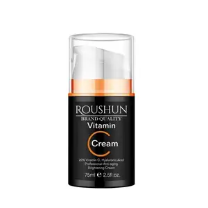 ROUSHUN C vitamini asit hyaluronik aydınlatıcı ve anti-aging kremi özel etiket özelleştirilebilir üretici