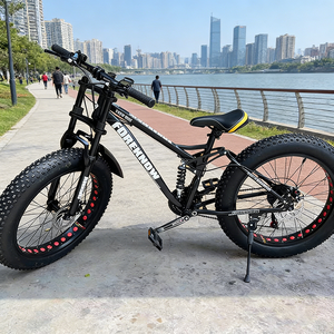 Bicicletta Mountain Bike 26\" con Pneumatici Fat 4.0, 21 Velocità, Doppia Sospensione per Strada Urbana e Sentieri All'aperto - Product Image 5