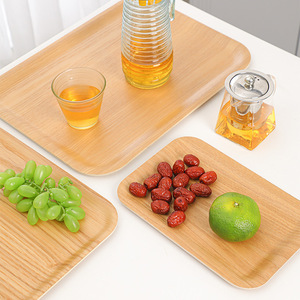 Plateau de service rectangulaire en bambou pour usage commercial et restaurant, style japonais, luxe léger - Product Image 1