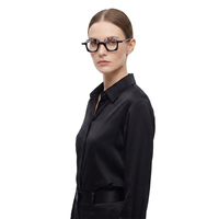 Armazón de Acetato Grueso de Alta Calidad Hecho a Mano para Lentes Ópticos para Hombre y Mujer Gafas de Prescripción Vintage