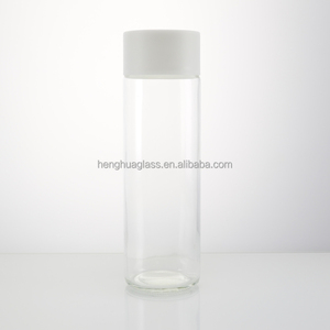 Wholesale Round Voss Style Glass <strong>Bottles</strong> 8oz 10oz 12oz 16oz 25oz Mineral Water Juice Beverage Drink Water <strong>Bottles</strong> <strong>with</strong> Screw <strong>Lid</strong> - Product Image 5
