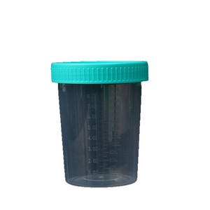 Weakened Sample Cup 250Ml Plastic Disposable Urine Collection Cup With Lid For Medical Use - Product Image 3
