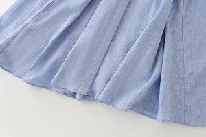 Vestido Camisero Personalizado 2026 para Mujer, Versátil, con Mangas Abullonadas, Cuello Solapa, Cinturón, Manga Corta, Botones al Frente, OEM/ODM por Fábrica China, Estilo Vintage - Product Image 5