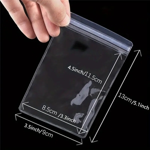 <span class=keywords><strong>2026</strong></span> Neue Günstige Transparente Reißverschlusstasche Dicke Durchsichtige Zip-Ohrring-Plastiktüte mit Reißverschluss Schmuckbeutel mit Logo - Product Image 1