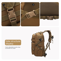 Sac à dos de moto et de chasse LUPU 45L 600D Oxford imperméable à fermeture éclair camouflage OEM anti-décoloration vert tendance