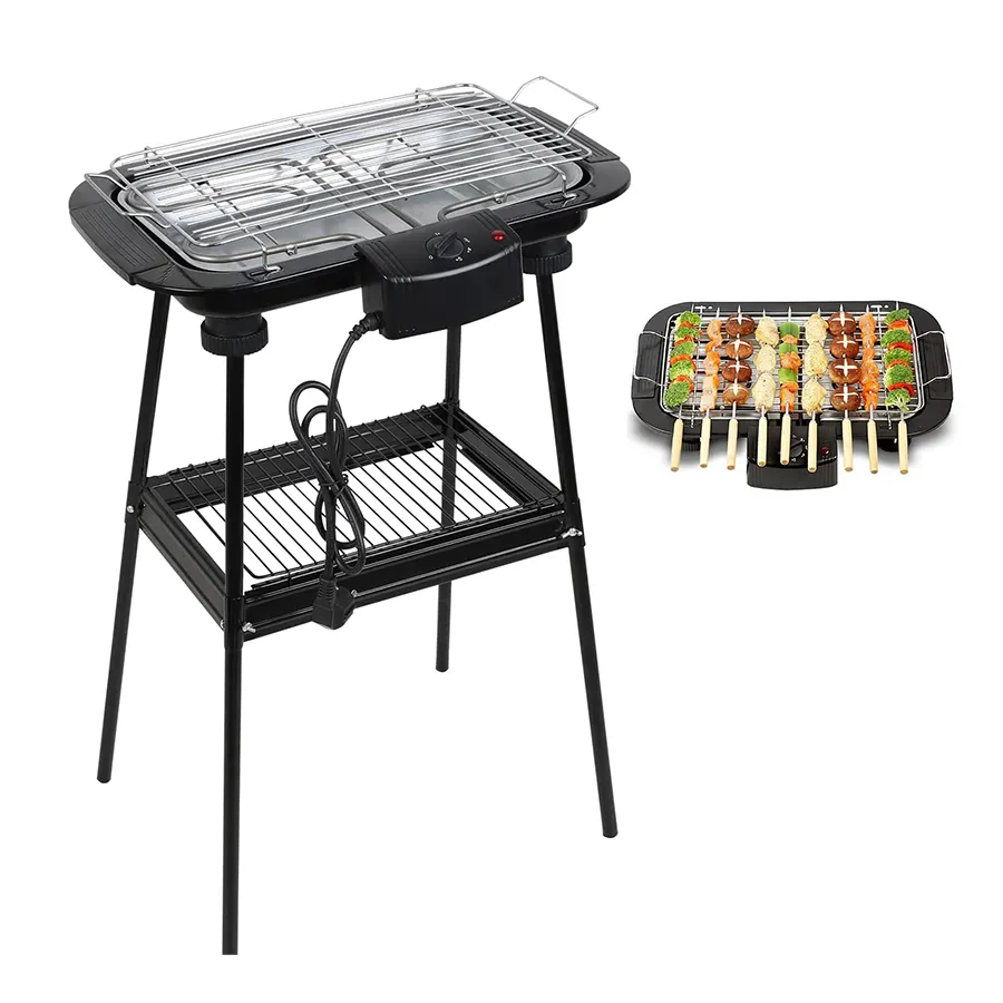2023 New product portable electric bbq grill 2000W electric bbq grill pan