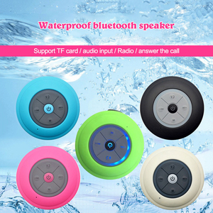 Portable LED Light Subwoofer Waterproof Shower Music Sucker <strong>Speakers</strong> Wireless BT <strong>Speaker</strong> With Mic - Product Image 5