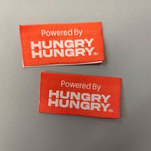 Custom Garment Label Woven Labels for <b>Clothes</b> Sewing Notions Clothing Woven <b>Tags</b> Center Fold - Product Image 1