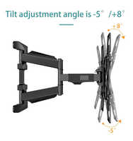 Soporte de pared para TV 757-L400 de 32-60 pulgadas, 6 brazos oscilantes, soporte de pantalla giratorio retráctil de movimiento completo, soporte para TV de Plasma