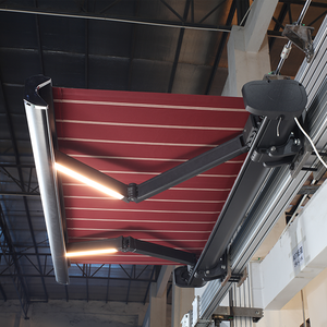 Điện motarized động cơ đầy đủ Cassette tự động có thể thu vào Led Ngoài Trời nhôm Sun tán Patio mái hiên - Product Image 4