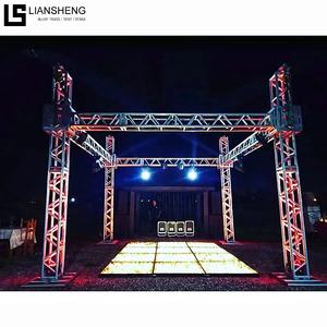 <span class=keywords><strong>Precio</strong></span> barato, estructura de sonido cuadrada, altavoz de <span class=keywords><strong>techo</strong></span> ligero, telón de fondo de escenario, sistema de armazón de iluminación de aluminio - Product Image 4
