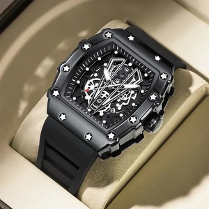 Reloj de Pulsera de Moda Drioshipping, de Lujo, Casual, Resistente al Agua, Luminoso, con Fecha, Correa de Silicona, para Hombre - Product Image 1