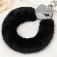 TT FOREST BDSM Menottes en acier inoxydable avec peluche, attaches de bondage, menottes de cosplay, jouets sexuels pour couple