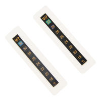 Vente en gros de bande de thermomètre lcd personnalisé en plastique pour vêtements conception étanche thermomètre à cristaux liquides pour vêtements