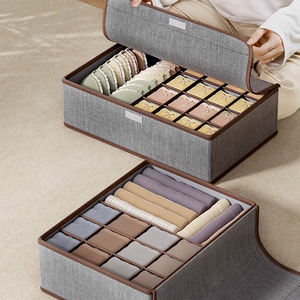 Ondergoed Opbergdoos Huishoudlade Type <span class=keywords><strong>3</strong></span>-In-1 Sok Ondergoed Organizer <span class=keywords><strong>Box</strong></span> Opvouwbaar Met Deksel Scheidingsdoos - Product Image 1