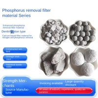 Matériau filtrant poreux en granulats à base de calcium pour l'élimination de l'azote et du phosphate, restauration écologique des rivières, des lacs et des zones humides artificielles