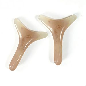 Gua Sha en résine en forme de Y pour le massage du pont nasal et le soulagement des points d'acupuncture, contre la fatigue - Product Image 5