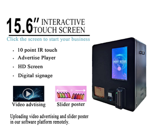 Giá Rẻ Giá 15.6 inch mini treo tường máy bán hàng tự động với tuổi xác minh cho bao cao su Sản phẩm nhỏ với đầu đọc thẻ - Product Image 6