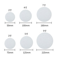 Papier abrasif sec haute dureté de fabrication industrielle, divers disques de papier de verre blanc, support OEM, épaisseur 10mm, 100mm, 115mm, 6mm