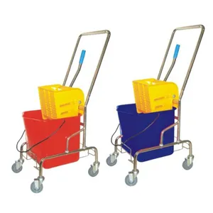 81L Deluxe Mop Squeeze Wringer With Double Bucket