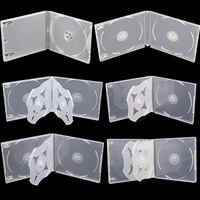 Boîtier CD en Plastique, Ensemble DVD pour Films, Musique, VCD, Boîtiers DVD Vides, Couverture CD Coque