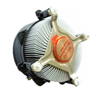 Kipas Pendingin Prosesor PC Profil Rendah Aluminium Heat Sink Pendingin Tengah Tembaga untuk Intel Core LGA775 1155 1200 I3 I5 70W