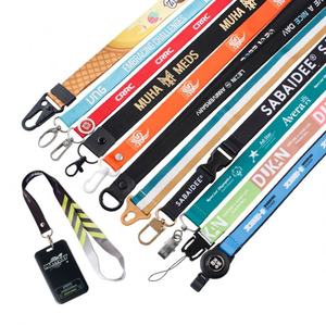 Vente en gros de longes personnalisées en polyester à sublimation avec logo, gaufrage et sérigraphie, porte-cartes d'identité de style double - Product Image 6