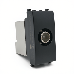 Conector Coaxial para TV SAT, Negro, Compatible con Vimar Ark - Product Image 3