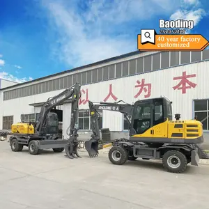 最佳中国6吨8吨10吨轮式挖掘机CE 8t 9t 10t 8吨9吨工程机械挖掘机售后服务好