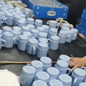 Fabricant 2023 tasses à café créatives en <span class=keywords><strong>verre</strong></span> de Jade, tasses avec <span class=keywords><strong>assiette</strong></span> rose vert bleu jaune 240ml 400ml marque privée - Product Image 6