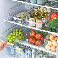 Organisateur de tiroir magique en plastique, boîte de rangement moderne pour réfrigérateur, pour la conservation des œufs et des aliments, pour la cuisine, pour conserver et stocker les aliments