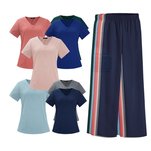 Mangas cortas Cómodo cuello en V Hospital Enfermera Médico Scrubs Uniforme Conjuntos Enfermera Medicos Scrubs Uniforme de enfermería - Product Image 6