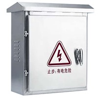 Boîte de distribution d'énergie industrielle extérieure 100A 220V en acier inoxydable avec serrure à clé IP43