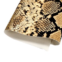 Cuir synthétique imprimé imitation python en PVC imperméable à motif serpent 0,8 mm pour sacs, chaussures, étuis de téléphone