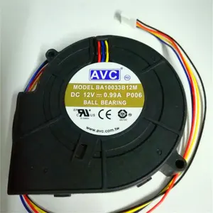 Ventilador de escape silencioso avc 12v 0.99a «9733 97*94*33mm dc