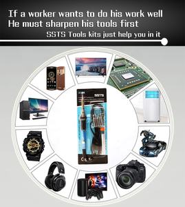 Jcd — Kit de <span class=keywords><strong>fer</strong></span> à <span class=keywords><strong>souder</strong></span> électrique à température réglable, <span class=keywords><strong>60W</strong></span>, avec 5 pointes différentes, 1 fil à <span class=keywords><strong>souder</strong></span> de 0.8mm de diamètre - Product Image 6