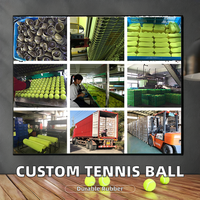 Balles de tennis certifiées ITF durables et hautement élastiques Balles d'entraînement en caoutchouc de laine imprimées avec logo personnalisé Sports de haute qualité