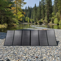 Panneau solaire monocristallin pliable SMUXI 10W~600W 20V 21% d'efficacité, portable pour le camping et les voyages en autonomie
