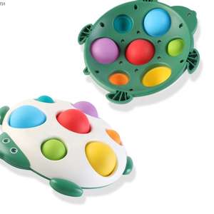 Silicone sensoriel Fidget jouet dessin animé <span class=keywords><strong>tortue</strong></span> coloré Cognition apprentissage éducatif Montessori jouets pour les tout-petits - Product Image 3