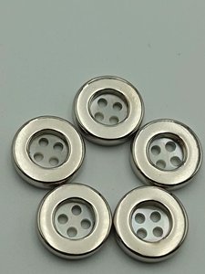 Bottoni in Conchiglia Troca Naturale con Gambo in Metallo, Personalizzabili, Vendita all'Ingrosso - Product Image 3