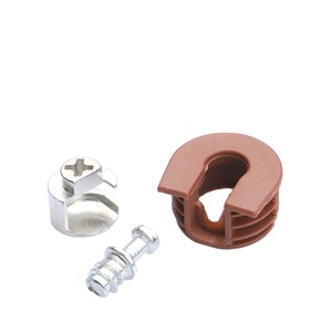 Soporte de estante de soporte de plástico personalizable GQK con sujetador de tornillo oculto para conector de muebles en gabinetes - Product Image 1