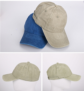 Gorra de Béisbol Personalizada de Mezclilla Lavada de 6 Paneles, Gorra de Papá (Dad Hat) Ajustable de Algodón de Perfil Bajo sin Estructura, Estilo Vintage Desgastado para Deporte - Product Image 3