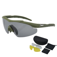 Lunettes tactiques de haute qualité CS Live Shooting Résistance aux chocs Coupe-vent Poussière HD Équitation Ski Montagne Lunettes Cadres ignifuges