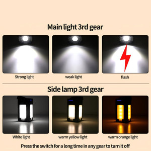 Lanterne <span class=keywords><strong>de</strong></span> camping solaire extensible à 4 feuilles, rechargeable par énergie solaire, 2000 mAh, pour la nuit, pliable, pour <span class=keywords><strong>l</strong></span>'extérieur - Product Image 3
