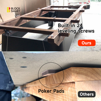 Table de billard américaine professionnelle personnalisable avec retour de balles et rails en bois massif pour les bars et les clubs