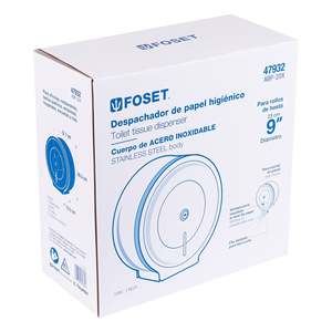 Foset ABP-20X moderna industriale in acciaio inox porta carta igienica forma quadrata per uso bagno casa o Hotel - Product Image 1